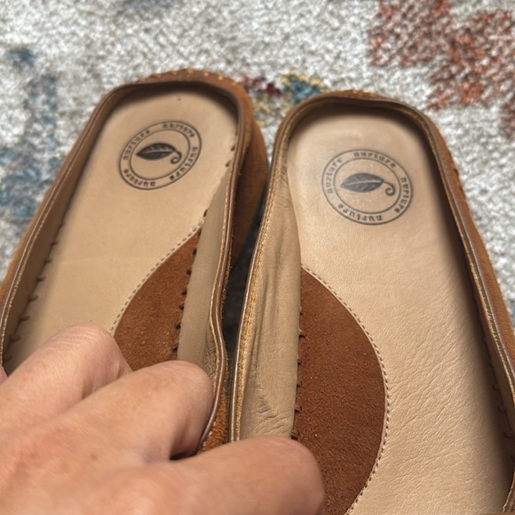 Nurture mule slides leather brown size 8 - Picture 4 of 7